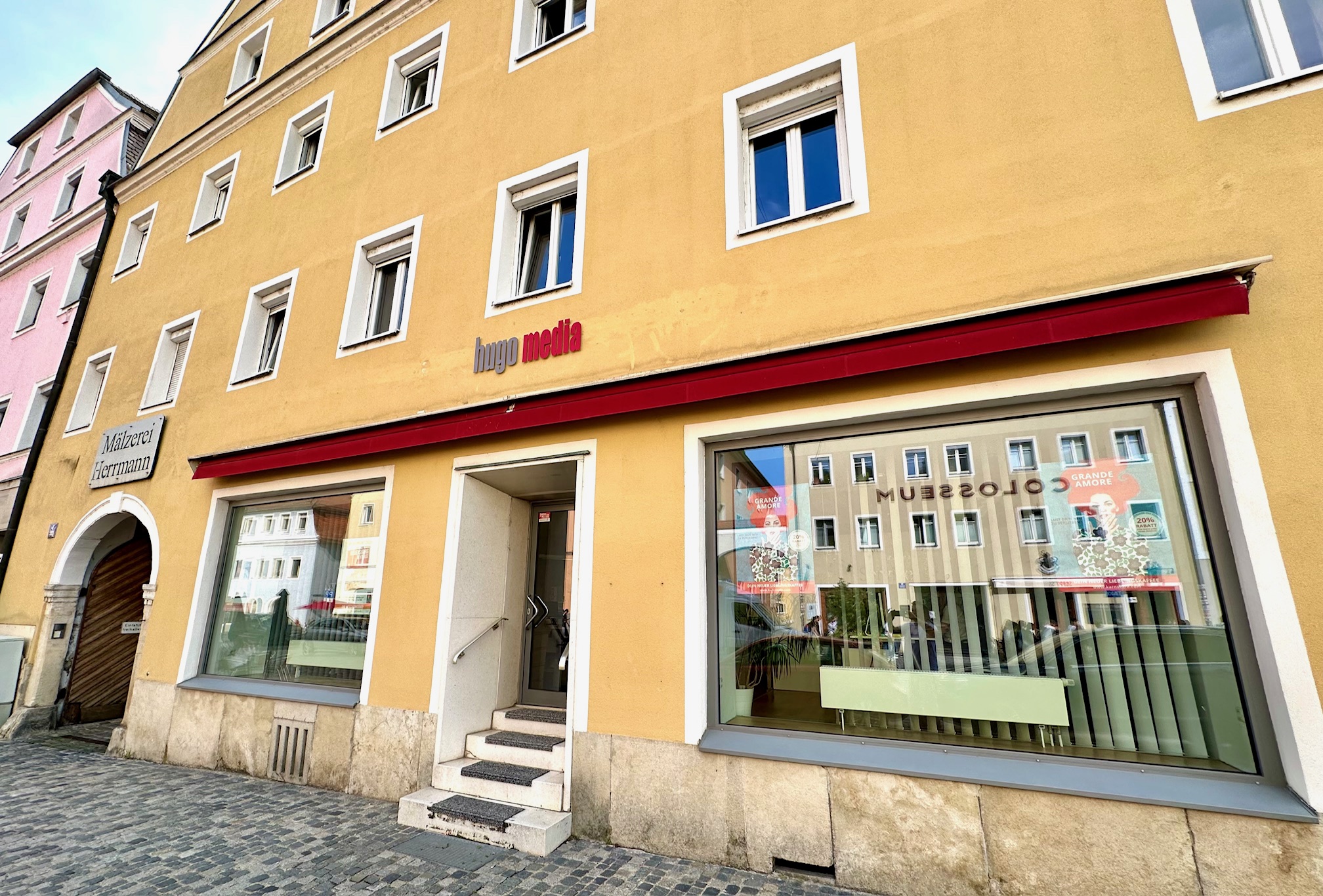 Eingang des Coworking Spaces in Stadtamhof