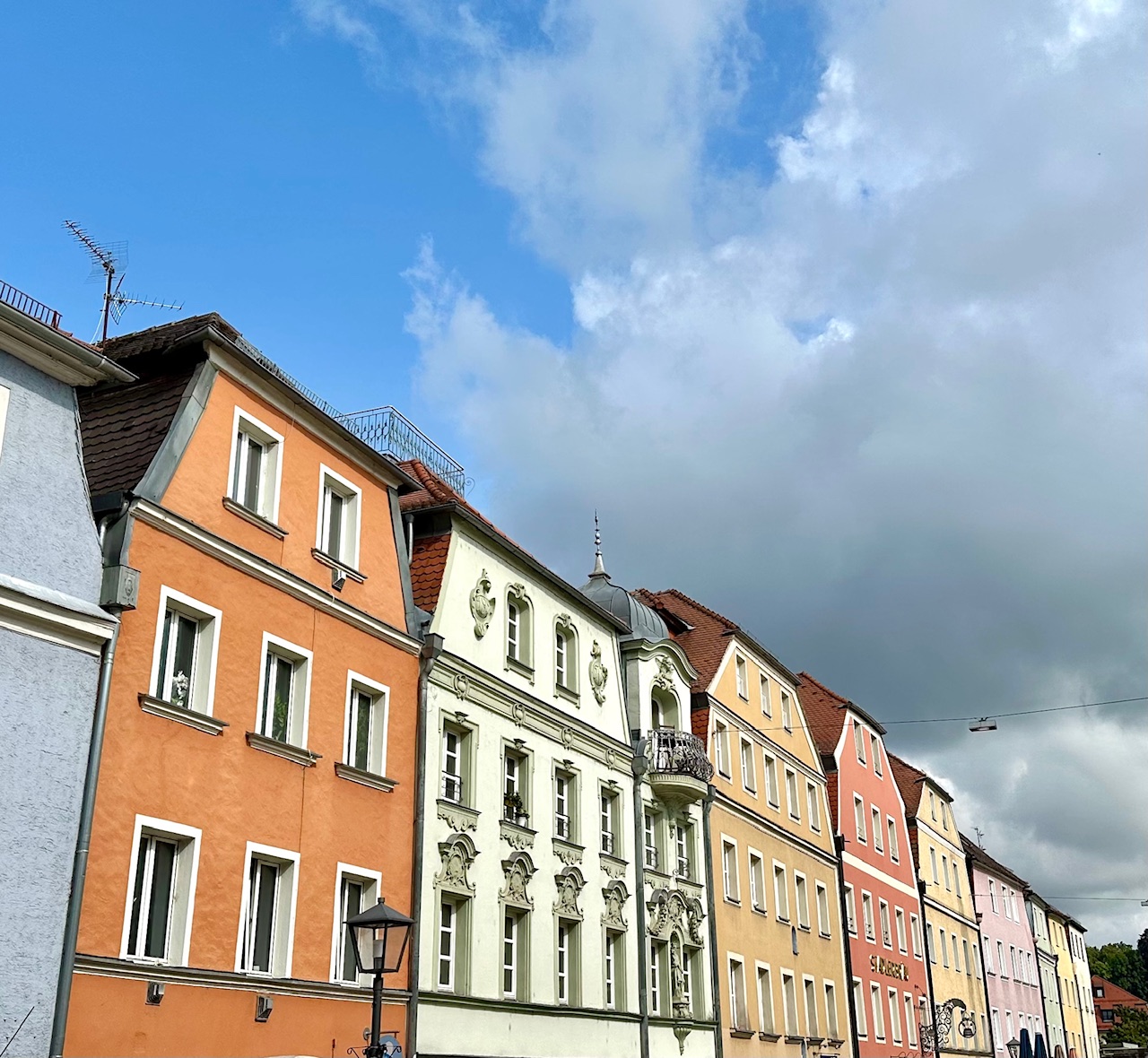 Historische Gebäude in Stadtamhof Regensburg